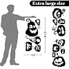 Large Halloween Pumpkin Window Clings – Spooky Window Decorations