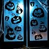 Large Halloween Pumpkin Window Clings – Spooky Window Decorations