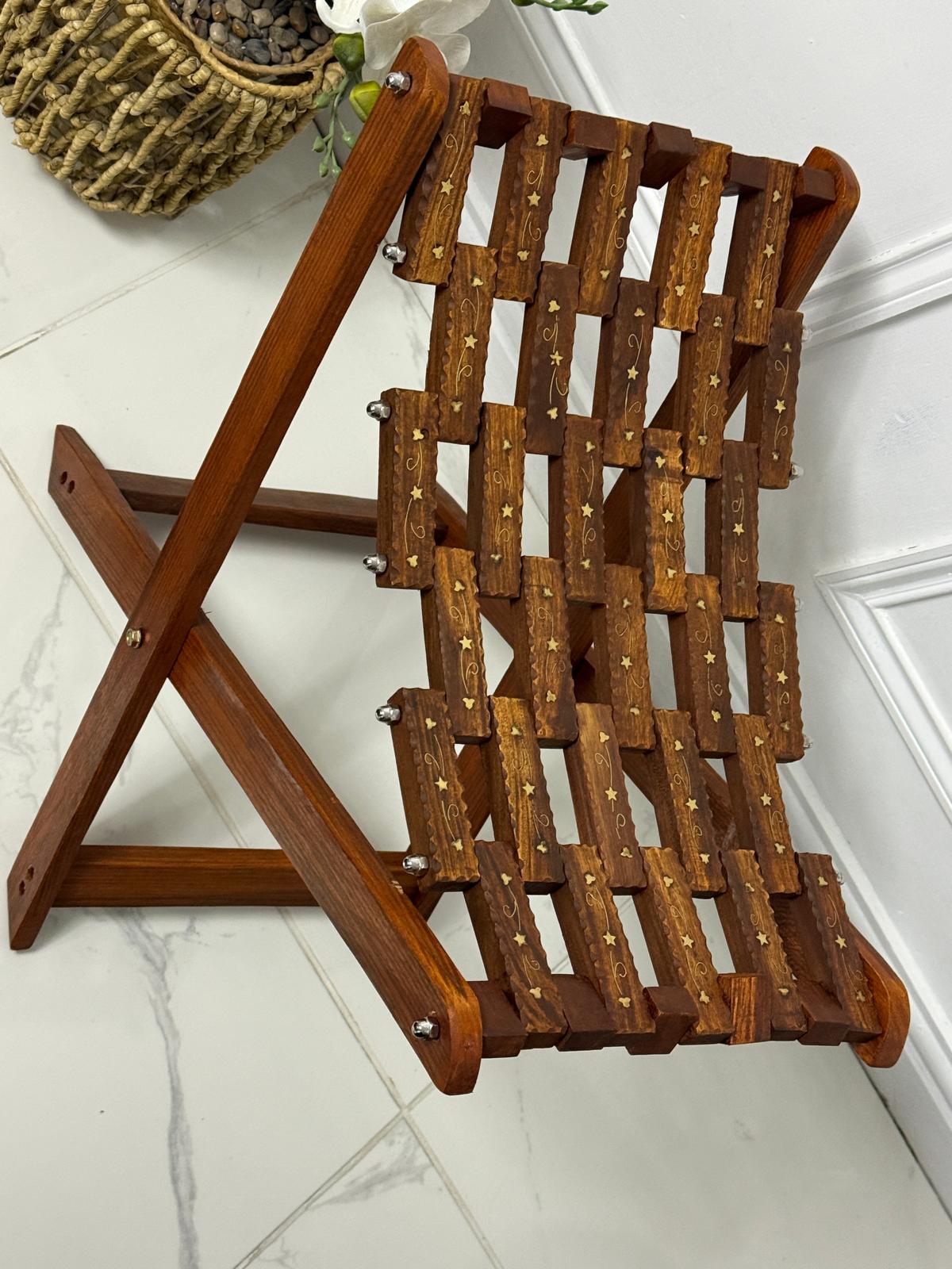 The Heritage Folding Wooden Stool