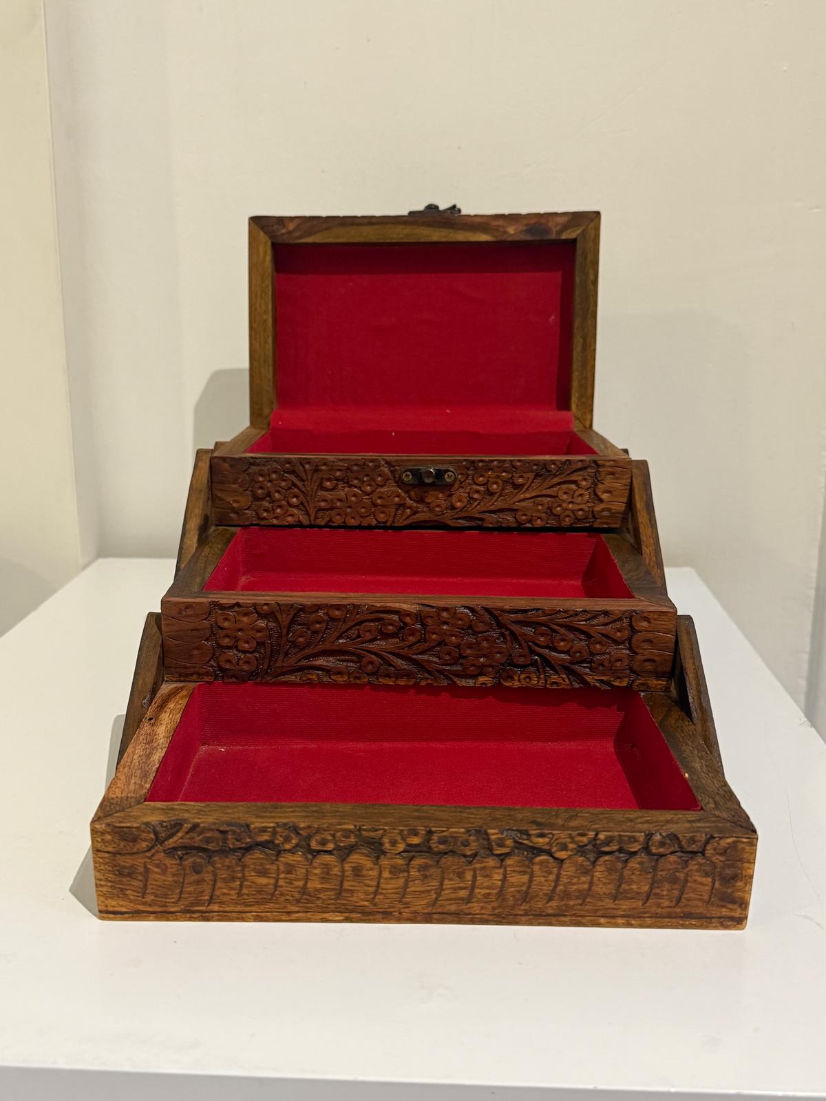 The Heritage Carved Jewellery Box